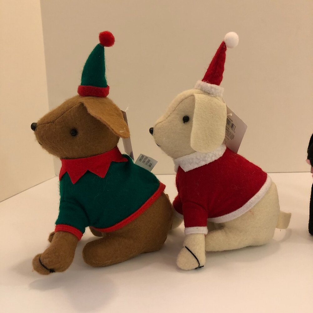 Target Bullseye Playground Christmas Holiday Felt Plush Dogs - Picture 6 of 16